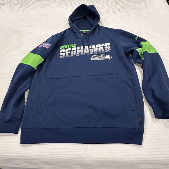 NFL Seattle Seahawks Blue and Green Hoodie - Picture 1 of 3